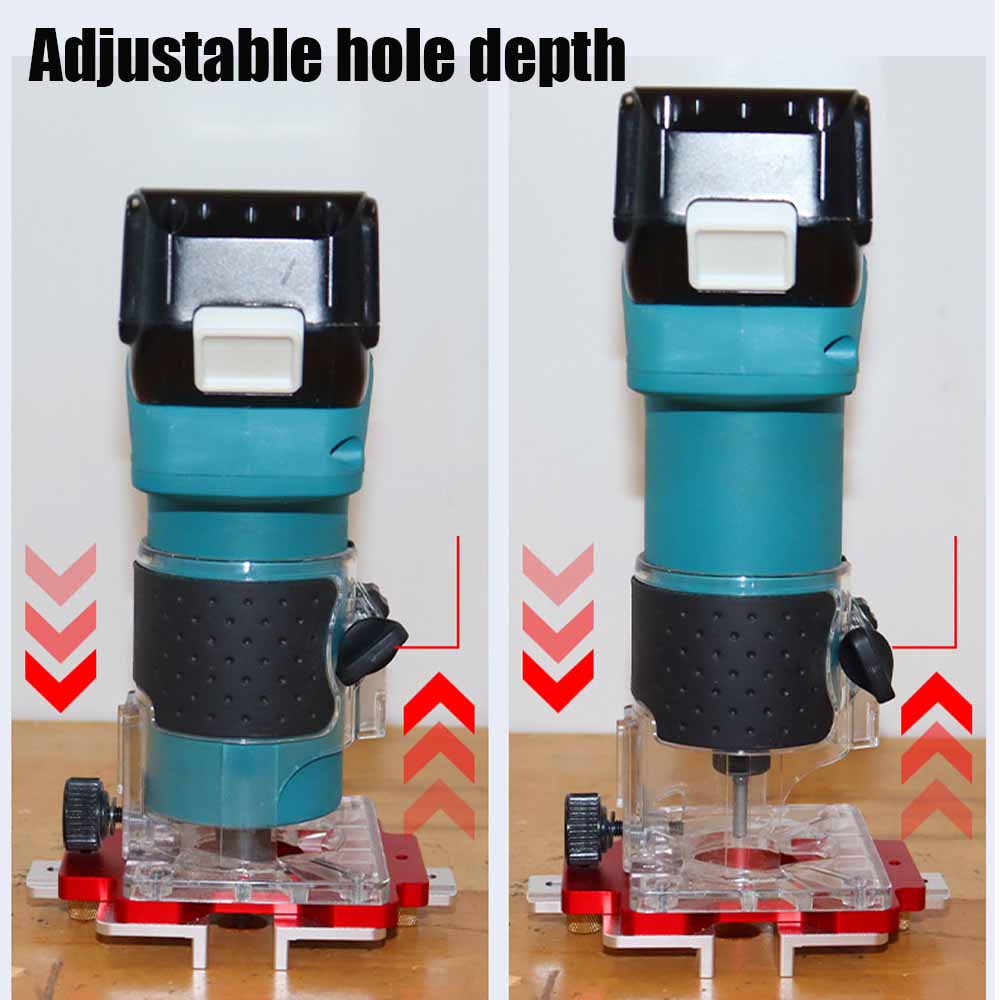 Gabarit de poinçonnage pour poignée de tiroir en alliage d'aluminium, plaque de positionnement à fentes 2 en 1 pour le travail du bois, outils auxiliaires de coupe pratiques pour le bois 