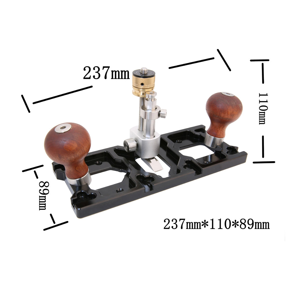 HONGDUI Router Plane For Clean Up Or Extend Grooves Precision Depth Adjustment Blade Three Mounting Locations With Four Rotational Direc