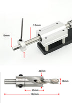 Poinçonneuse multi-angle réglable pour barres rondes, outil de poinçonnage et de pressage pour perceuse électrique, outil de positionnement de perçage