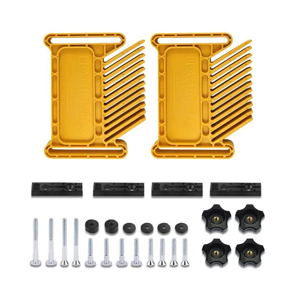 Multi-purpose Extended Feather Loc Board Set for Woodworking and Engraving Machine Ideal for Precision Cutting Routing and Safet