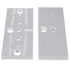 Outil de perçage pour le travail du bois 3 en 1 : poinçon pour tenons en aluminium, accessoires de perçage. 