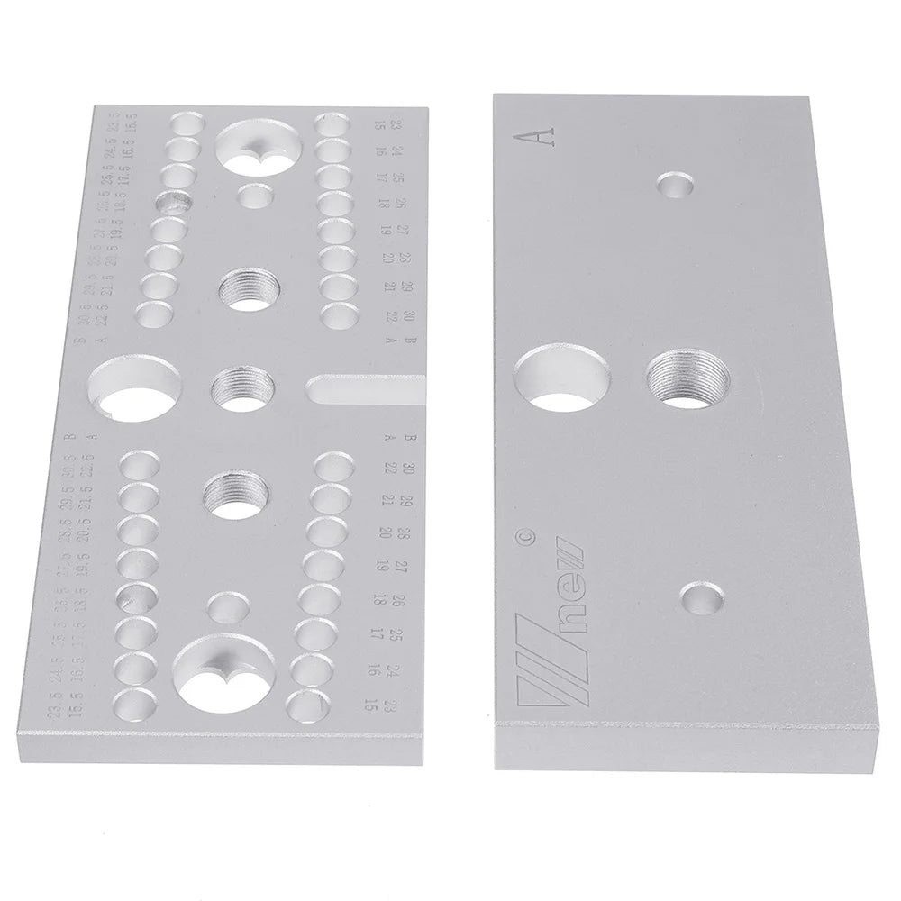 WNew Woodworking Drilling Locator  3 In 1 Aluminum Tenon Hole Puncher Hardware Tools Set Of  Drills Carpentry Drill Accessories