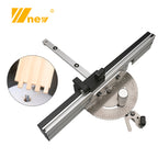 WNew  Miter Gauge Fence With Track Stop Table Saw Router Woodworking Bench Tools Diy For Cutting Carpentry Squares Hand Tools