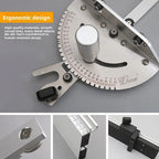 WNew  Miter Gauge Fence With Track Stop Table Saw Router Woodworking Bench Tools Diy For Cutting Carpentry Squares Hand Tools