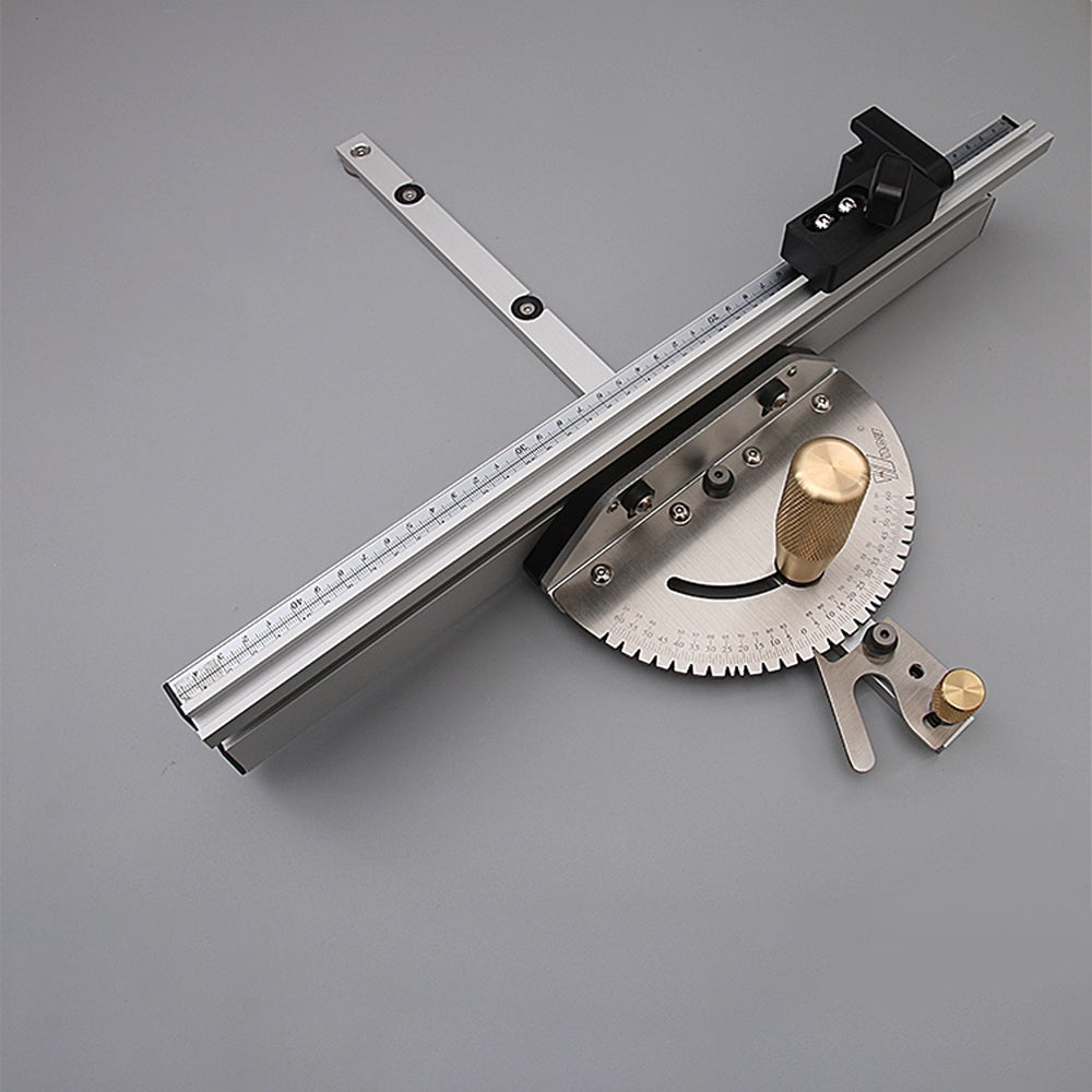 WNew  Miter Gauge Fence With Track Stop Table Saw Router Woodworking Bench Tools Diy For Cutting Carpentry Squares Hand Tools