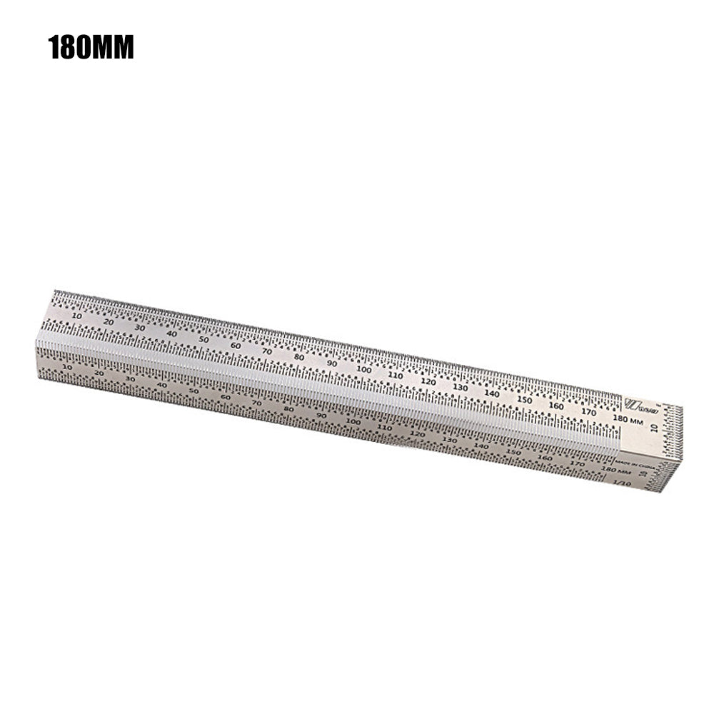 180-400mm High-Precision Scale Ruler T-Type Hole Ruler Stainless Woodworking Scribing Mark Line Gauge Carpenter Measuring Tool