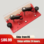 【Shipped from within the USA】Push Block Plate Inverted Wood Router Safety Electric Trimming Engraving Machine Push Fence for Router Table Right Angle Cutter