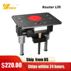 【Shipped from within the USA】Heavy Duty Wood Router Inserted Lift Trim Router Lift Systems Router Plate Plate For Makita Woodworking Trimming Machine Router