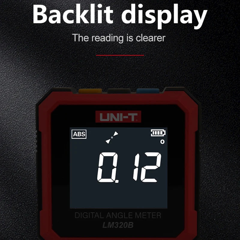 Inclinomètre numérique UNI-T LM320A LM320B, rapporteur, inclinomètre magnétique, goniomètre, outil de mesure électronique