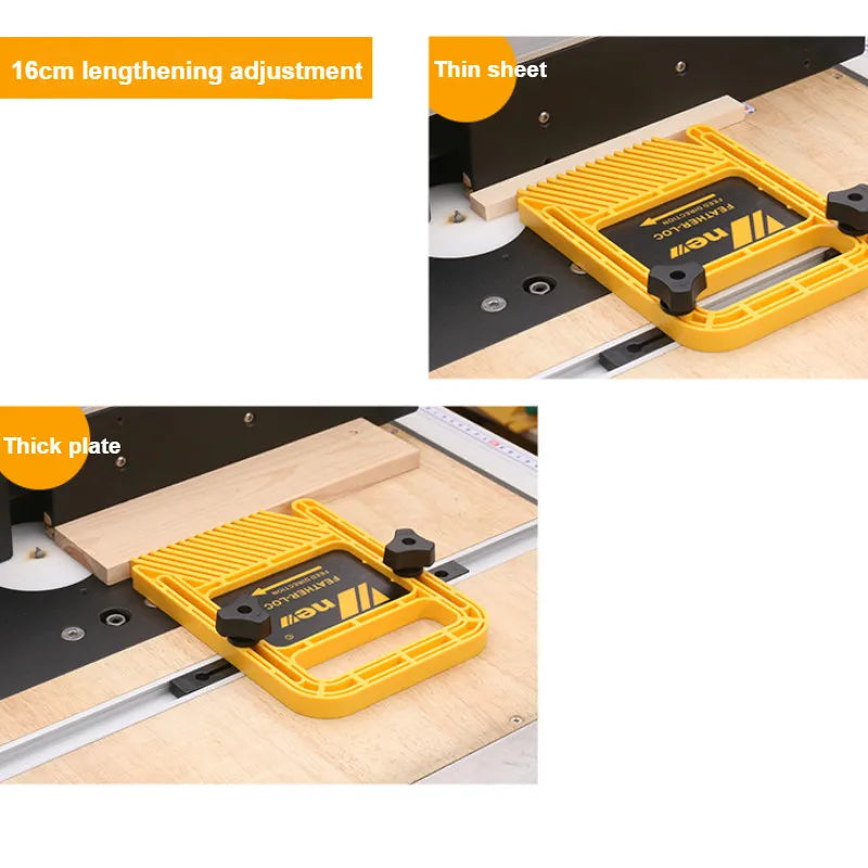 Multi-purpose Feather Loc Board Table Saw Safety Tools for Engraving Machine Double Featherboards Miter Gauge Slot Guide DIY