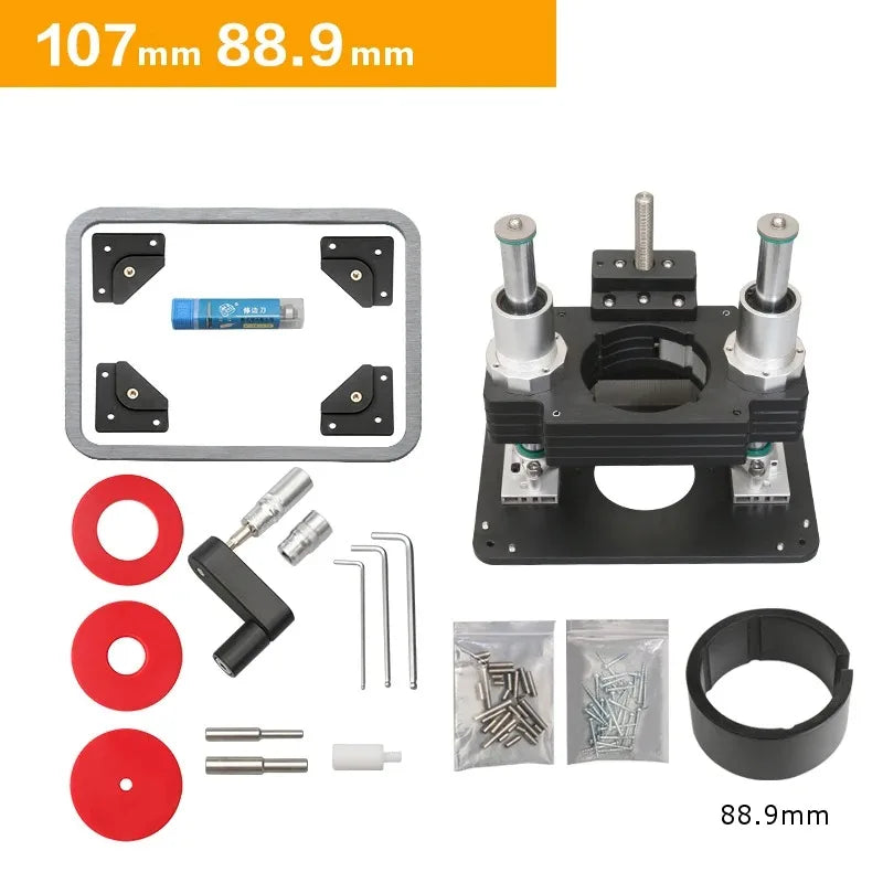 【Shipped from within the USA】Heavy Duty Wood Router Inserted Lift Trim Router Lift Systems Router Plate Plate For Makita Woodworking Trimming Machine Router