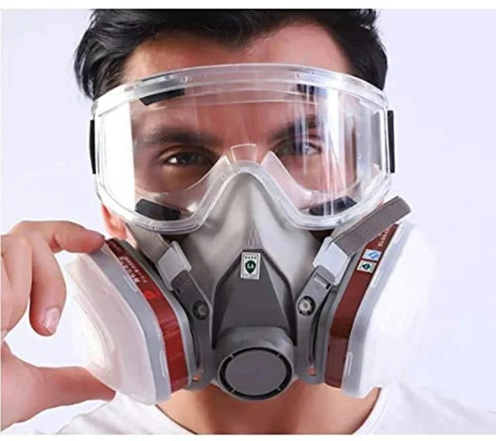 Gas-Proof Half Face Mask 6200 Gas Mask Series Combination Matched with 6001/2091/5n11 Filters for Chemical Organic Protection