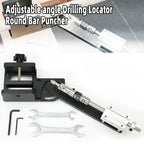 Poinçonneuse multi-angle réglable pour barres rondes, outil de poinçonnage et de pressage pour perceuse électrique, outil de positionnement de perçage