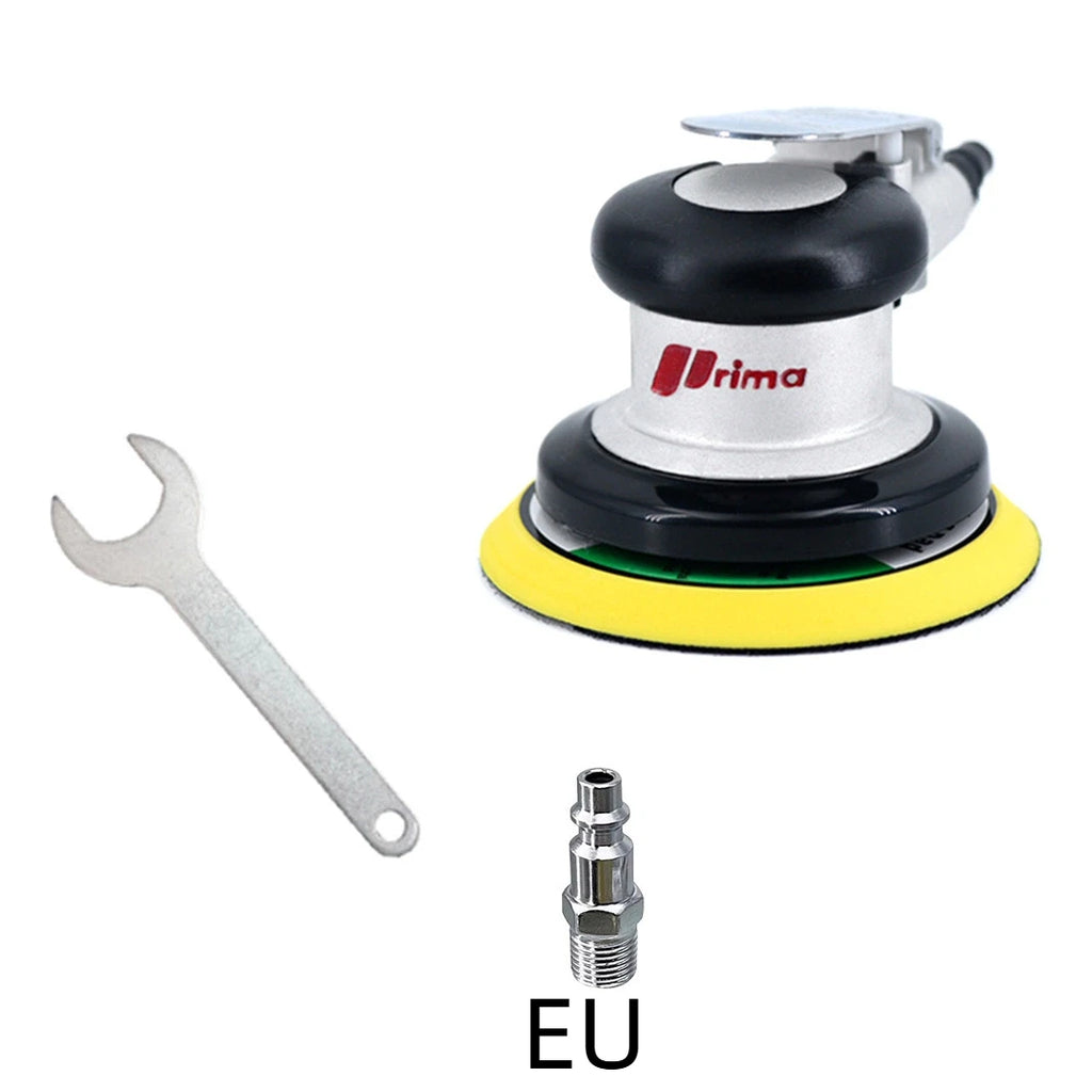 Pneumatic Orbital Sander Grinder 5inch 125mm Polishing/Grinding Grinder Tools for Furniture Metal Wood Grinding Car Body Waxing