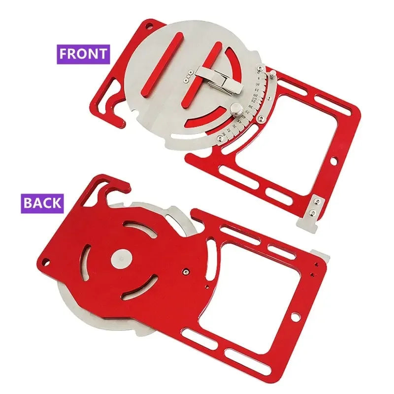 Adjustable Angle Guide Rail Square Track Saw Rail Square Clamp 0-60 Degree Electric Circular Saw Position Plate for Makita/Fetos Rail