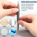 1Pcs Spring Center Punch Woodworking Metal Drill Hammerless Dual Head Nail Setter Spring Loaded Door Hinge Pin Remover Tools