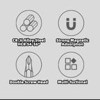 Hochwertiges 39-in-1-Schraubendreher-Set mit verstellbarem Schraubenkopf und magnetischer Schraube für Computer- und Handy-Reparaturen 