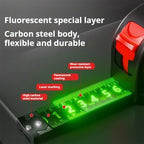 DELIXI Fluorescent Tape Measure Thickened 3m 5m Home High-precision wear-resistant Measuring Ruler Stainless Steel Ruler