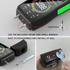 MT19 LED Color Screen Wood Moisture Meter Wall Moisture Content Tester Paperboard Humidity Detector Cement Brick Moisture Tester