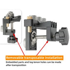 3-in-1 Präzisions-Dübel-Nocken-Vorrichtungsset für die Holzbearbeitung – Vielseitiges Set für Heimwerker, Lochbohrhilfe, Positionierhilfe und Lochstanzer