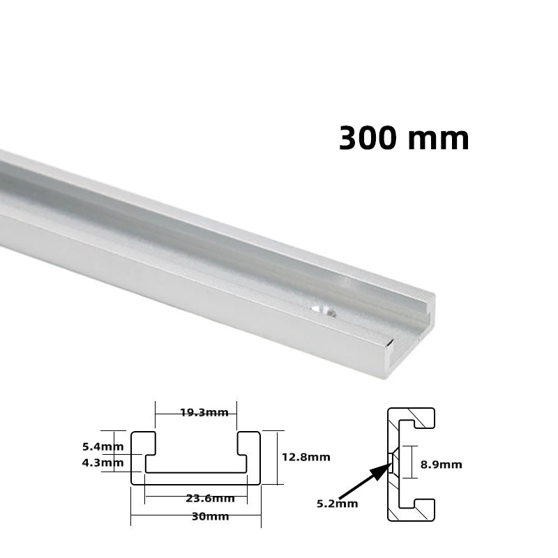 30 Type T-Track  Limiter Aluminum Alloy Chute Woodworking Miter T Track Workbench Stop for DIY Saw Push Router Guide Tools