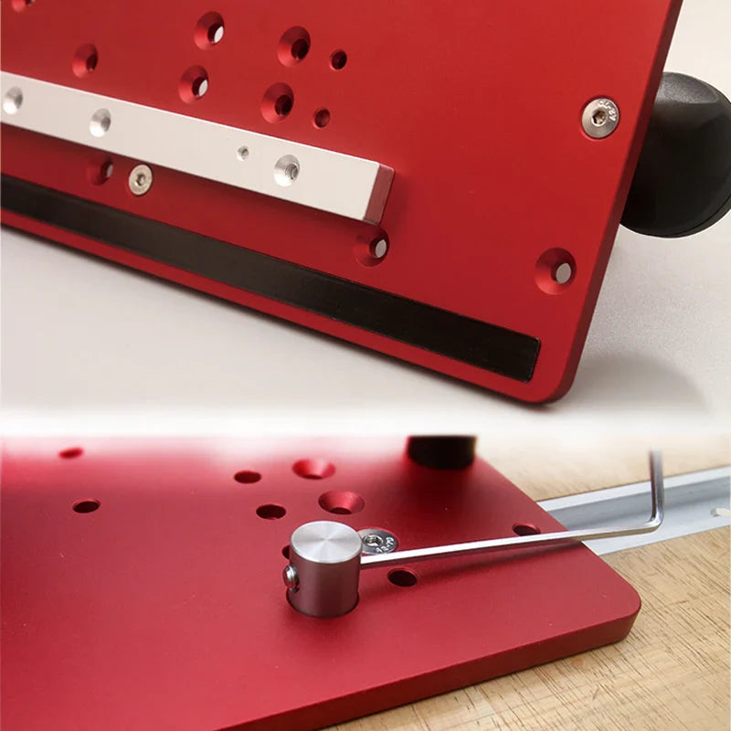 【Shipped from within the USA】Push Block Plate Inverted Wood Router Safety Electric Trimming Engraving Machine Push Fence for Router Table Right Angle Cutter