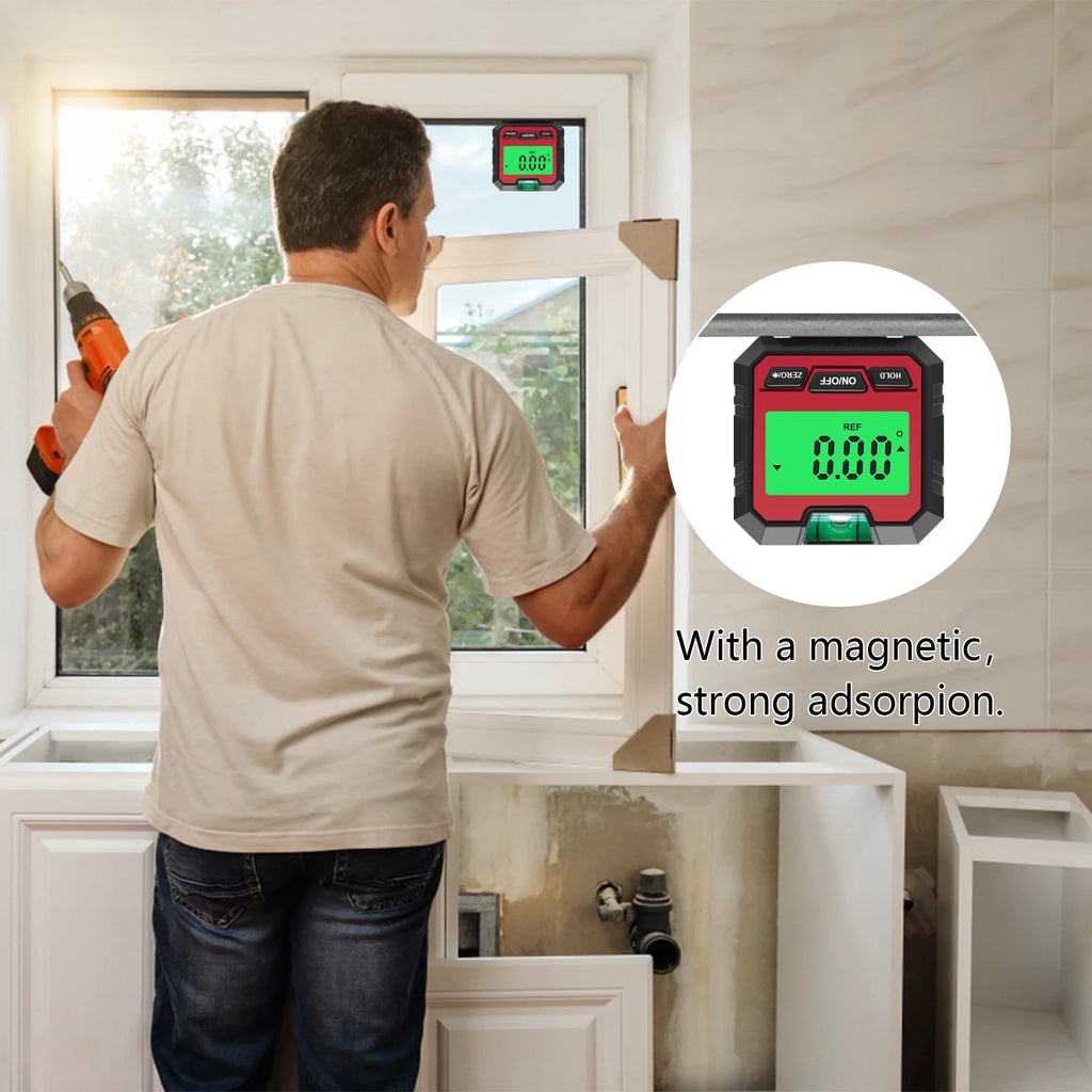 360°-Wasserwaage, Präzisions-Digitalwinkelmesser, Universal-Mini-Digitalwinkelmesser, Neigungsmesser, Messwerkzeuge 