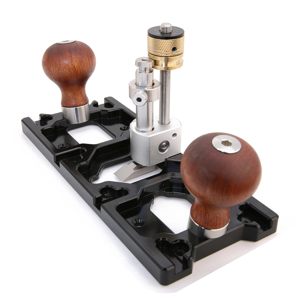 HONGDUI Router Plane For Clean Up Or Extend Grooves Precision Depth Adjustment Blade Three Mounting Locations With Four Rotational Direc