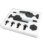 MFT Tischklemme, verstellbarer Rahmen, Schnellbefestigungsclip für Holzbearbeitung, 19/20-mm-Bohrung, Spannvorrichtungsset mit Ratschenlösewerkzeug 