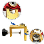 Kit de gabarit de perçage 3 en 1 avec clip de positionnement, guide de perçage réglable, poinçon et localisateur pour le travail du bois et les assemblages. Outils pour la menuiserie et le bricolage. 