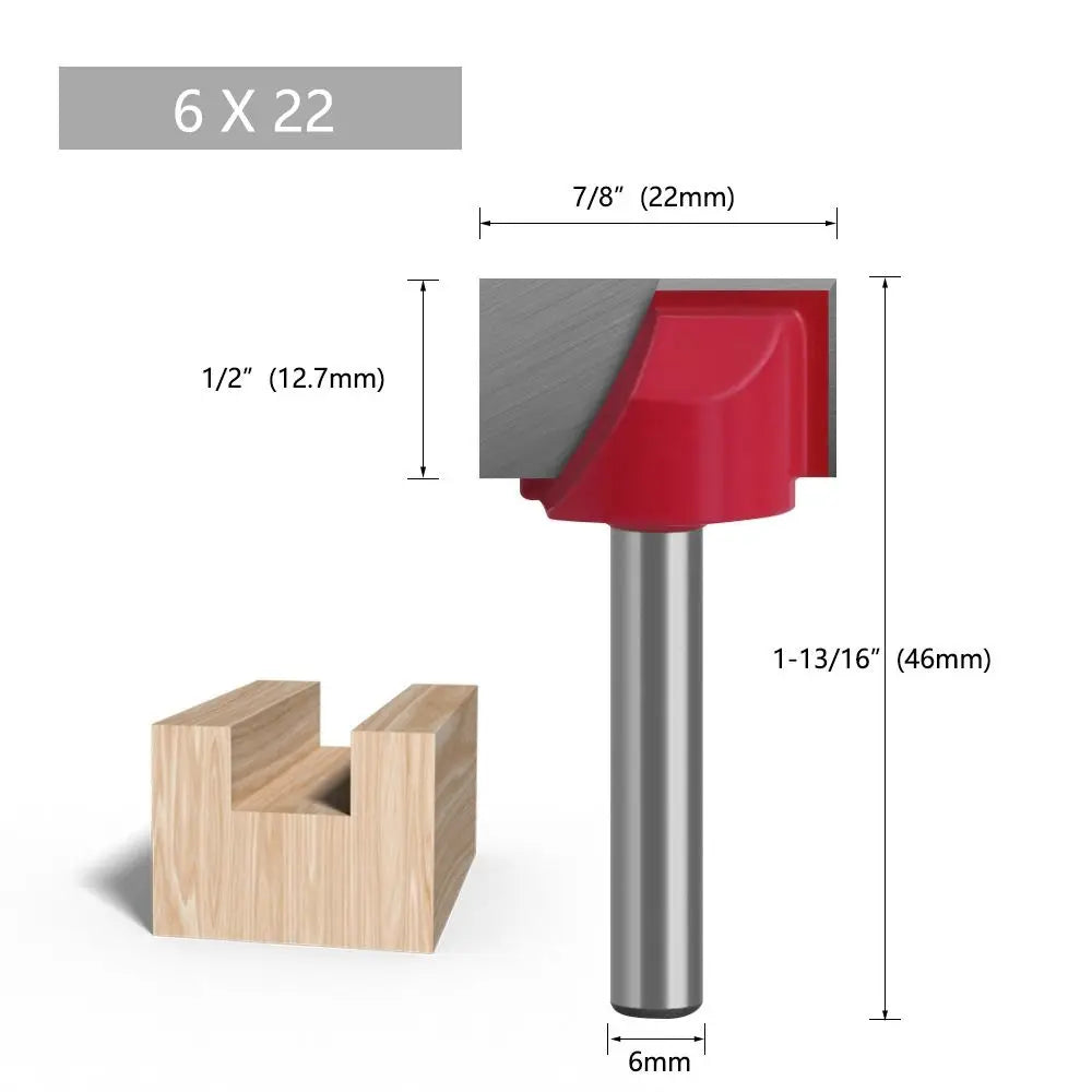 Durable 6mm Shank Milling Cutter Cleaning Bottom Bit Router Bits Wood Carving Woodworking Tools
