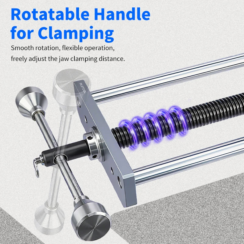 Workbench Front Inertia Vise Precision Heavy duty Woodworking Vise Aluminum Alloy Wood Bench Clamp for CNC Operators Woodworkers