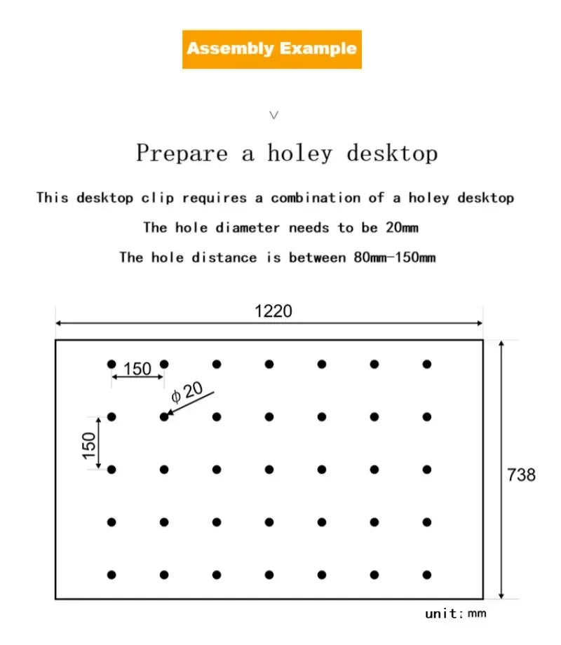 MFT Tischklemme, verstellbarer Rahmen, Schnellbefestigungsclip für Holzbearbeitung, 19/20-mm-Bohrung, Spannvorrichtungsset mit Ratschenlösewerkzeug 