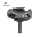 Dreanique 2-Flute Wood Planer Bit 75mm Cutting Diameter 12 Shank CNC Spoilboard Surfacing Tambour Router Bit Insert Carbide Slab