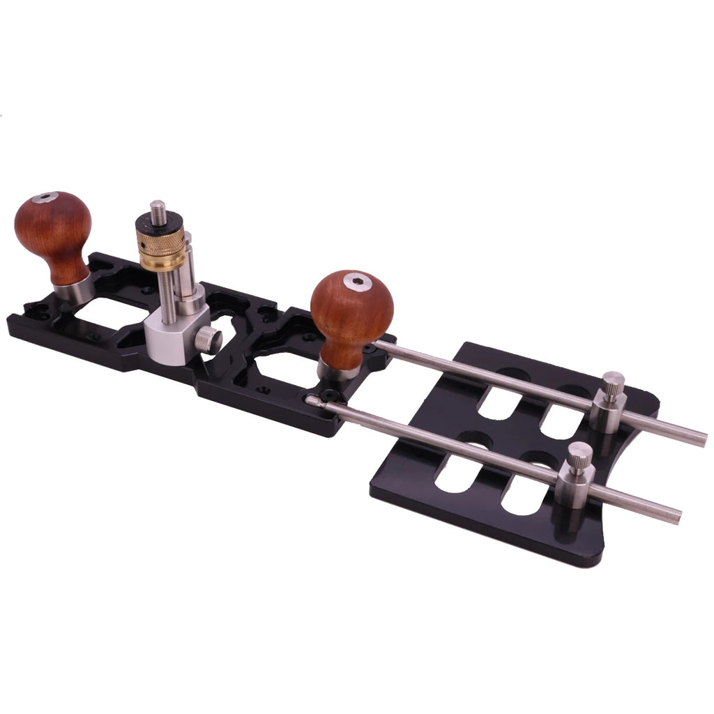 HONGDUI Router Plane For Clean Up Or Extend Grooves Precision Depth Adjustment Blade Three Mounting Locations With Four Rotational Direc