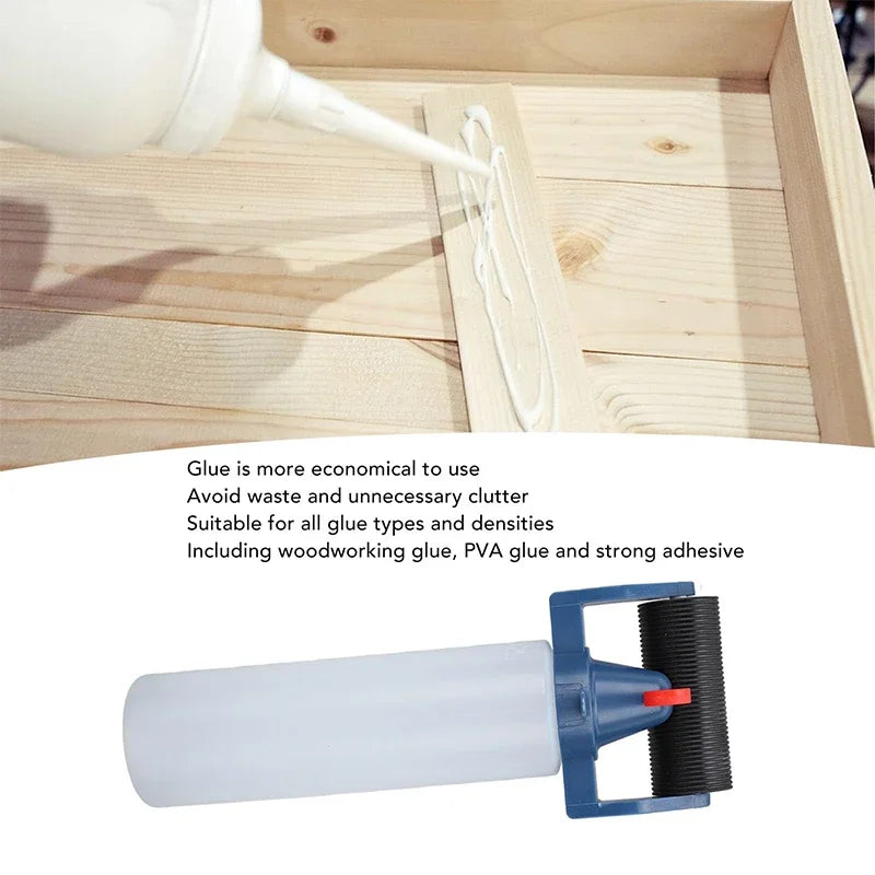 Glue Applicator Roller Dispenser PE Plastic Applicator Bottle 8oz Glue Bottle for Wood Processing Painting Supply Wall Treatment