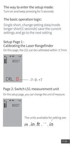 Télémètre laser AtuMan DUKA original 25/40 m LS-P/LS-1, chargeur USB portable, télémètre laser de haute précision