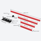 Règle en V en aluminium de précision pour le traçage, 6/8/12/20 pouces, fabriquée à la main, pour le traçage d'angles parallèles, outil de traçage pour le travail du bois et la mesure verticale.