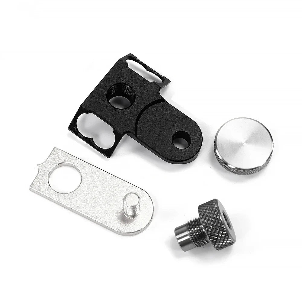 【Shipped from within the USA】Scriber Marking T Square Ruler HONGDUI MT-2465 Woodworking Aluminum Alloy Hole Positioning Marking Gauge Hooked On Wood Ruler