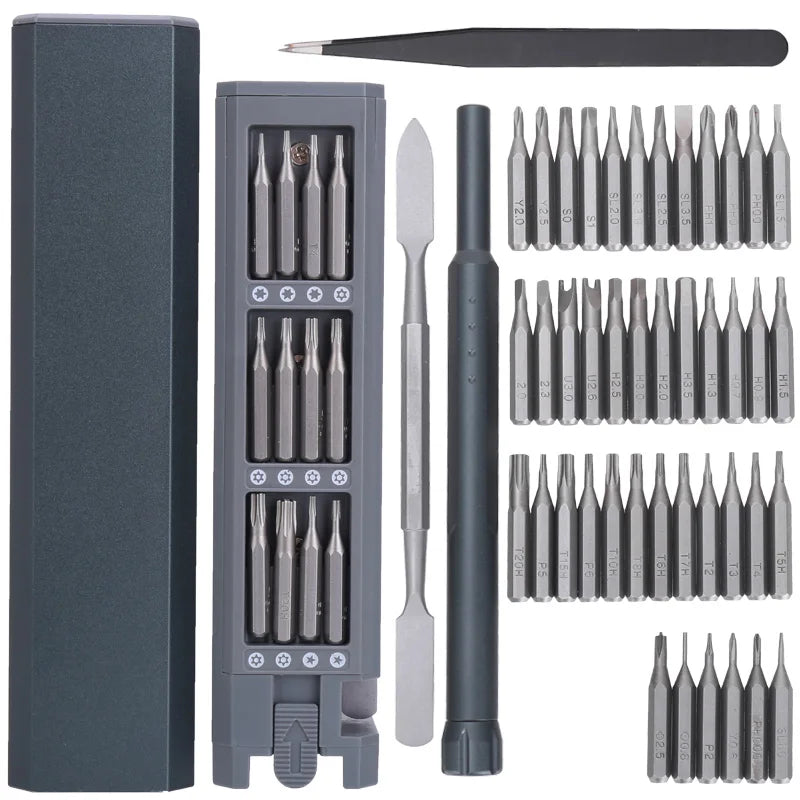45 in 1 Precision Screwdriver Set Multifunctional Hand Repair Tool Magnetic Torx Phillips Screw Bits for iPhone Camera Glasses