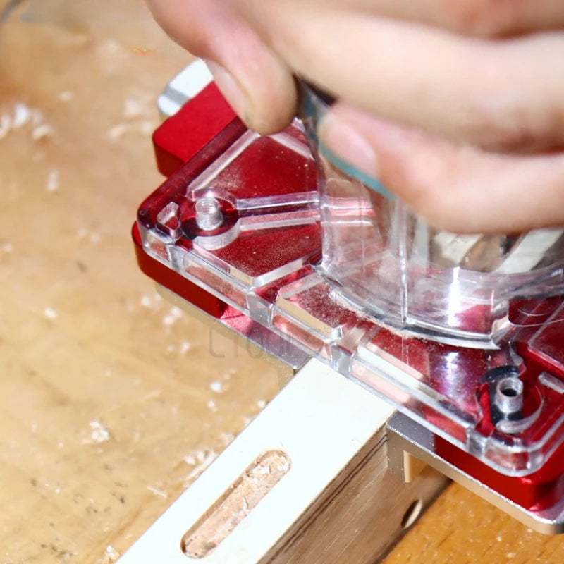 Woodworking 2-in-1 Slotted Positioning Plate Aluminum Alloy Drawer Handle Punching Template Wood Convenient Cut Auxiliary Tools