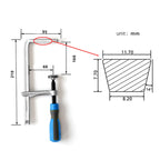 Dovetail Woodworking Clamp Dovetail Router Bit With Soft-Grip Handle  for Rail Woodworking DIY Desktop Groove Fixing Clip