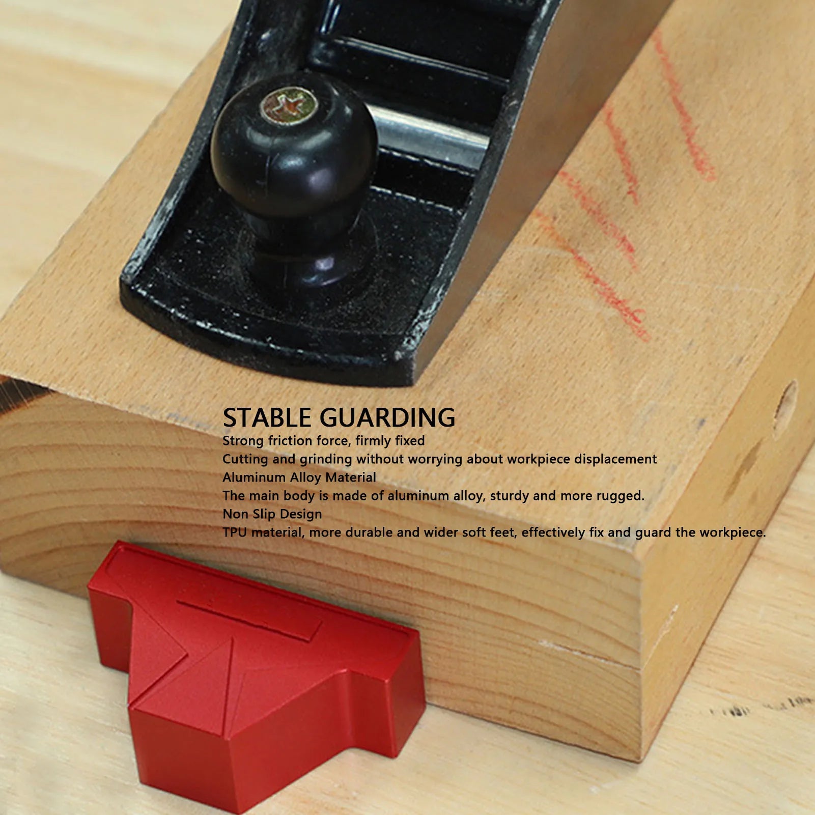 Woodworking Stop Block Aluminum Alloy 19/20mm Quick Release Anti Slip Workbench Dog Stop Woodworking Stop Block