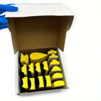 16Pcs Hand Sanding Block Hook and Loop Soft and Durable Foam Material Interchangeable Assorted Pad Furniture Restoration Crafts