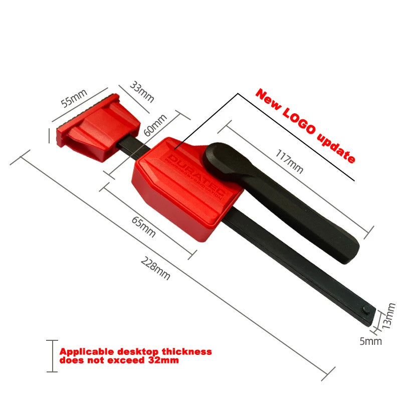 Workbench Fixed Clamp Woodworking Table 20mm Desktop Hole  Horizontal Quick Secure Tool  for Hand Planer Benches Hole Tools