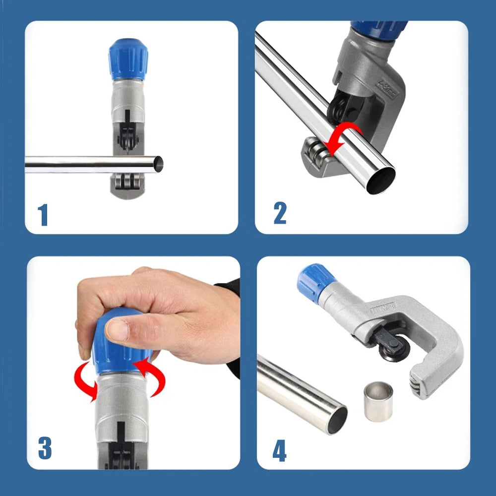 Bearing Roller Type Tube Cutter 4-32/5-50/6-70mm Professional Cutter for Stainless Steel Copper Tube Iron Plumbing Cutting Tool