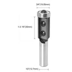 1PCS Milling Cutter 8/12/12.7mm Shank Wood Planer Bit Trimming Router Bit Insert for Woodworking Trimming Slotting Tools