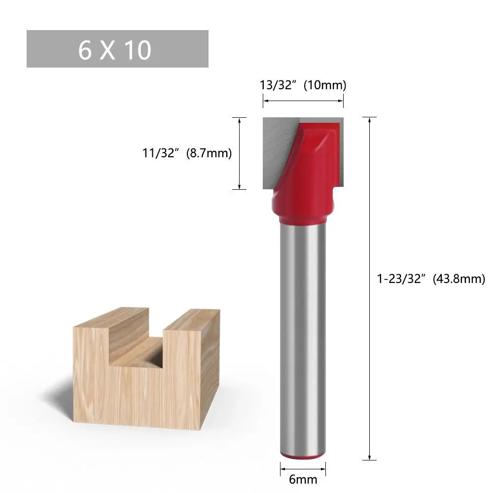Durable 6mm Shank Milling Cutter Cleaning Bottom Bit Router Bits Wood Carving Woodworking Tools