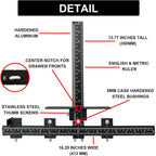 Cabinet Hardware Jig Aluminum Alloy for Fast Accurate Installation Door Drawer Knob Pull Handle Adjustable Template Drill Guide