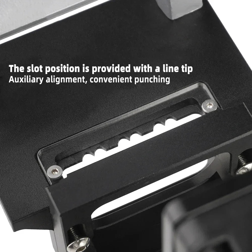 Gabarit de mortaisage 2 en 1 pour fixation invisible, outil de positionnement de rainures pour le travail du bois